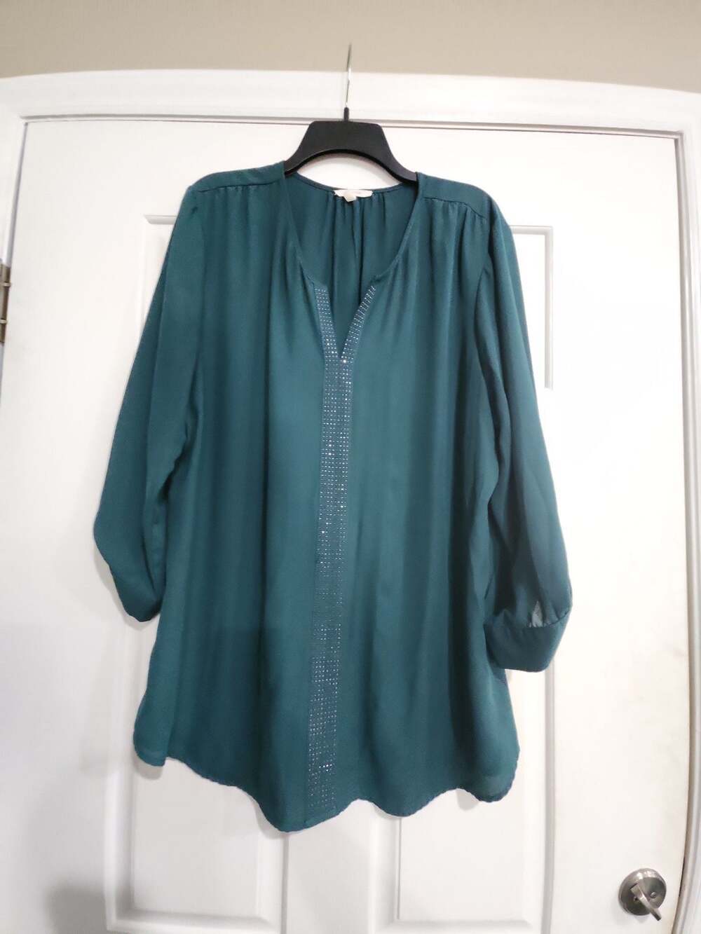 Maurices Tunic Top with mini rhinestones